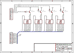 circuit for interfacing multiple seven segment displays